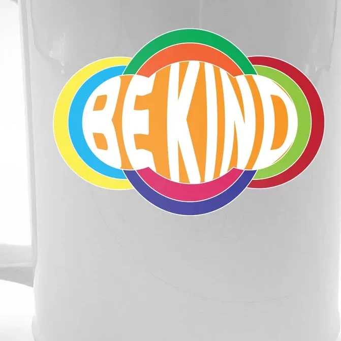 Be Kind 70's Retro Logo Tribute Front & Back Beer Stein