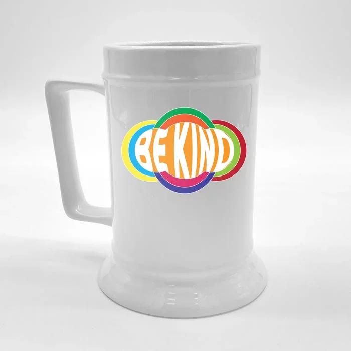 Be Kind 70's Retro Logo Tribute Front & Back Beer Stein