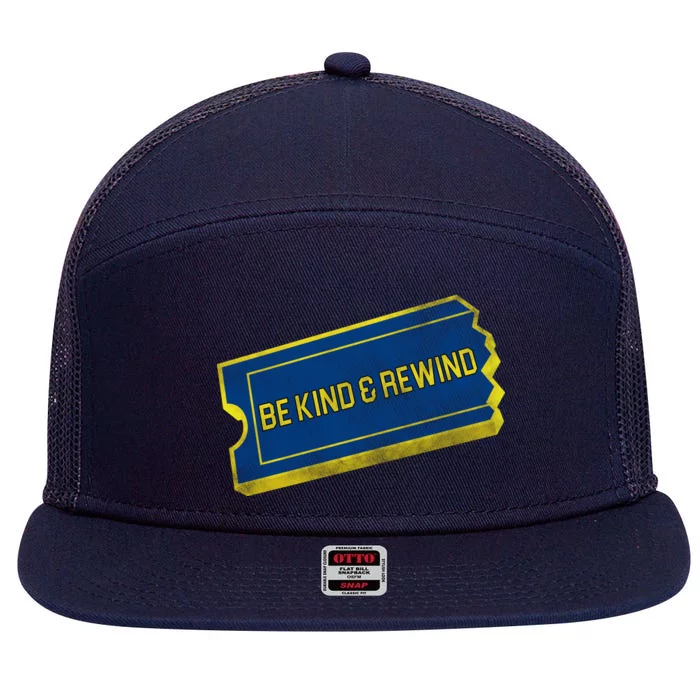 Be Kind And Rewind 7 Panel Mesh Trucker Snapback Hat