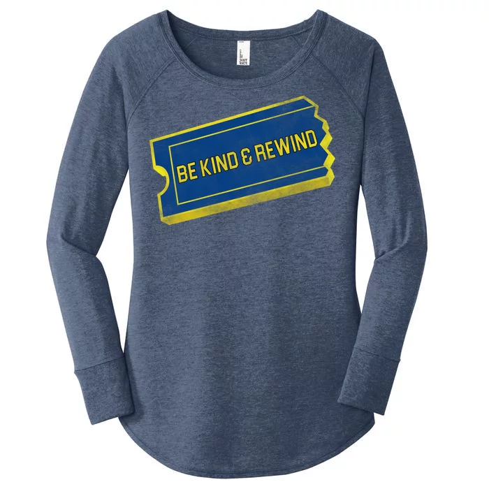 Be Kind And Rewind Women's Perfect Tri Tunic Long Sleeve Shirt