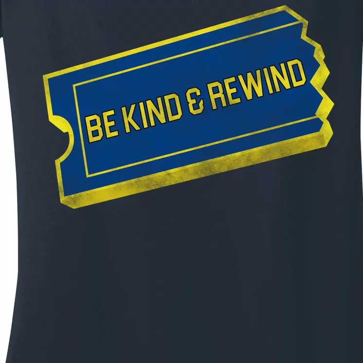 Be Kind And Rewind Women's V-Neck T-Shirt