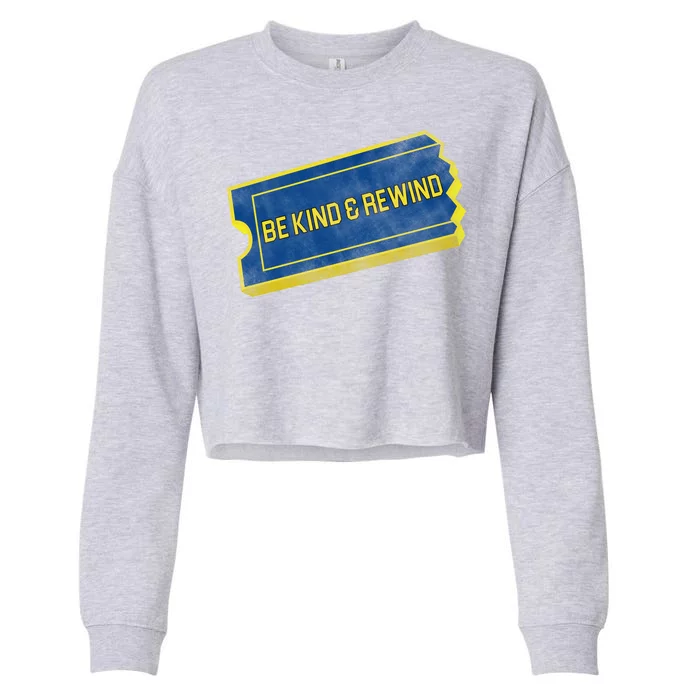 Be Kind And Rewind Cropped Pullover Crew