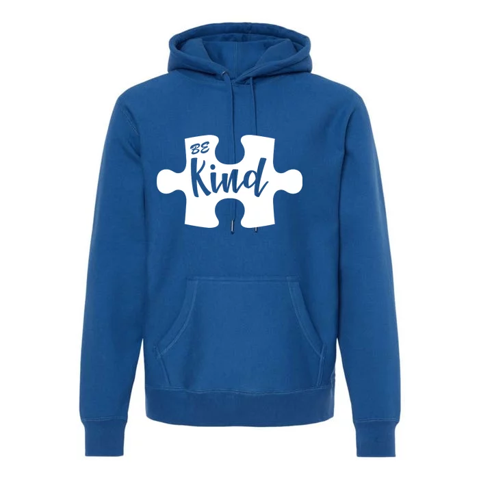 Be Kind Autism Awareness Puzzle Premium Hoodie