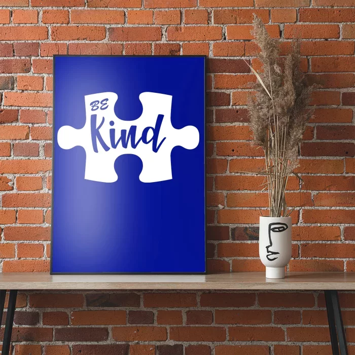 Be Kind Autism Awareness Puzzle Poster