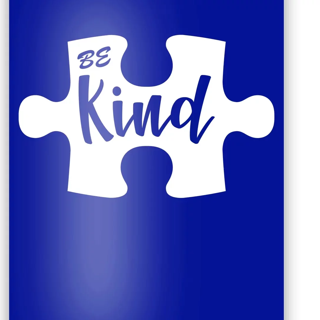 Be Kind Autism Awareness Puzzle Poster