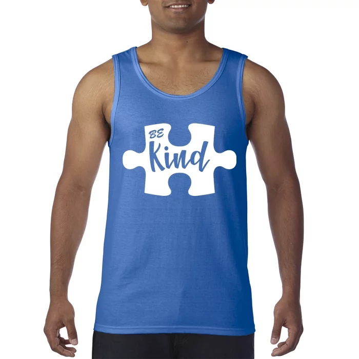 Be Kind Autism Awareness Puzzle Tank Top