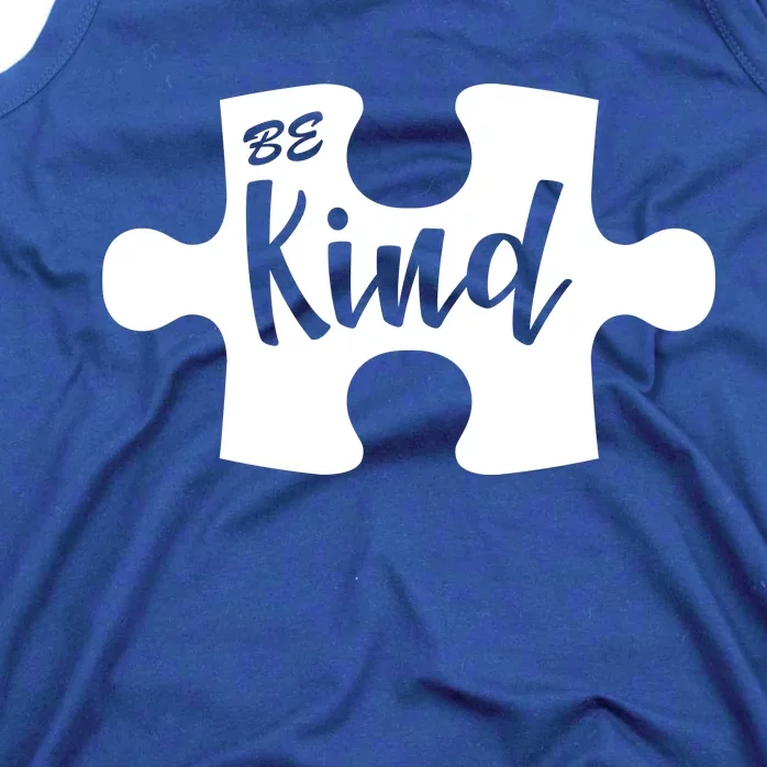 Be Kind Autism Awareness Puzzle Tank Top