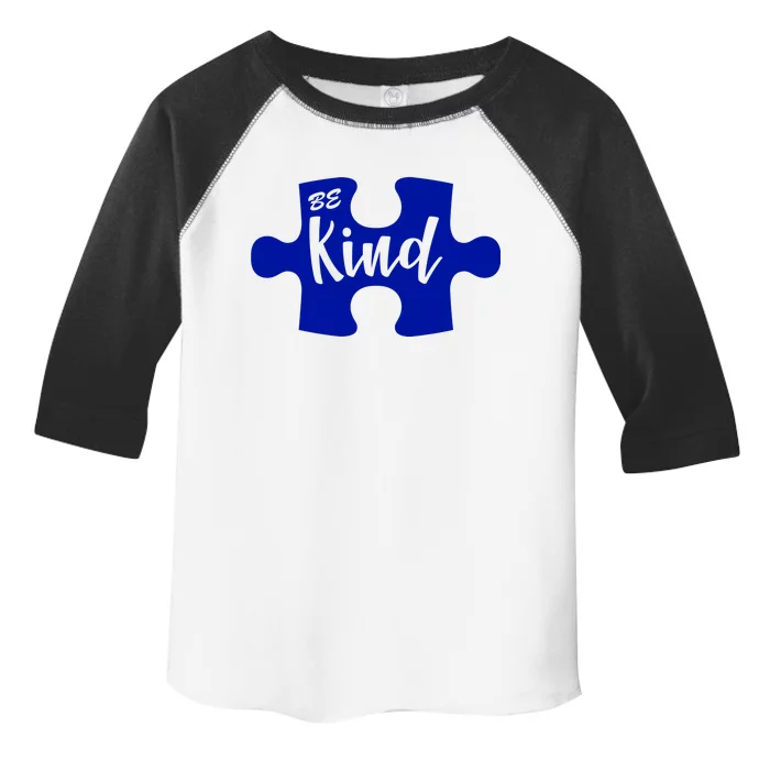 Be Kind Autism Awareness Puzzle Toddler Fine Jersey T-Shirt