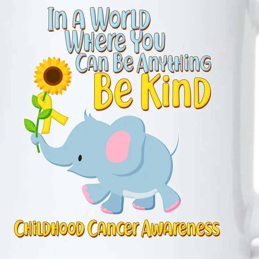 Be Kind Childhood Cancer Awareness Black Color Changing Mug