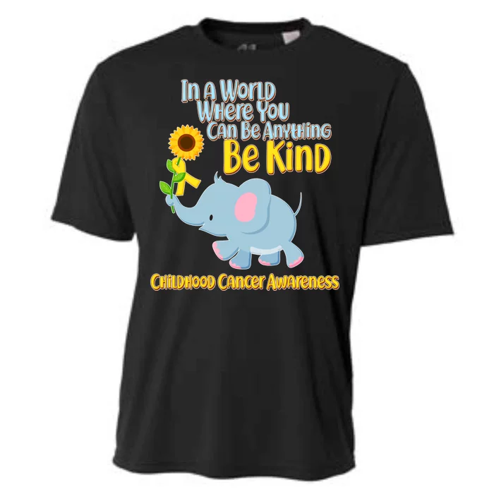 Be Kind Childhood Cancer Awareness Cooling Performance Crew T-Shirt