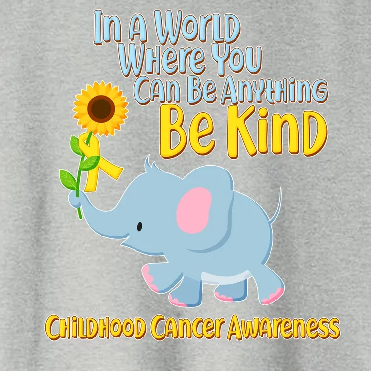 Be Kind Childhood Cancer Awareness Women's Crop Top Tee