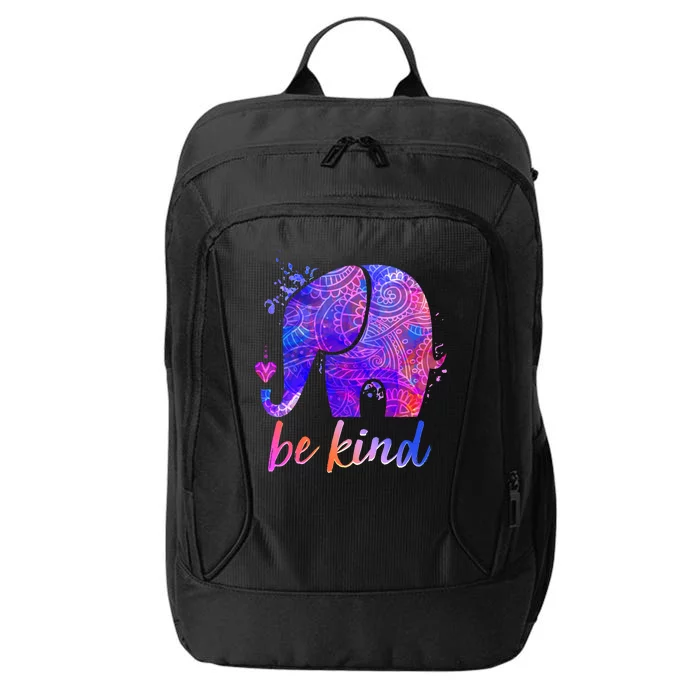 Be Kind Colorful Painted Elephant City Backpack