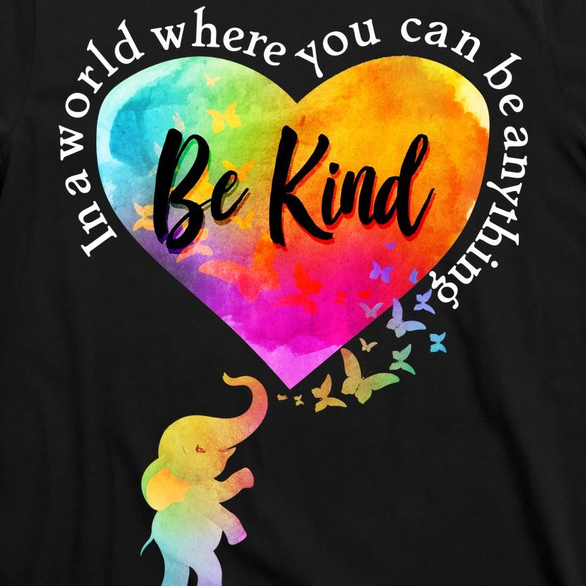 Be Kind Elephant Heart T-Shirt