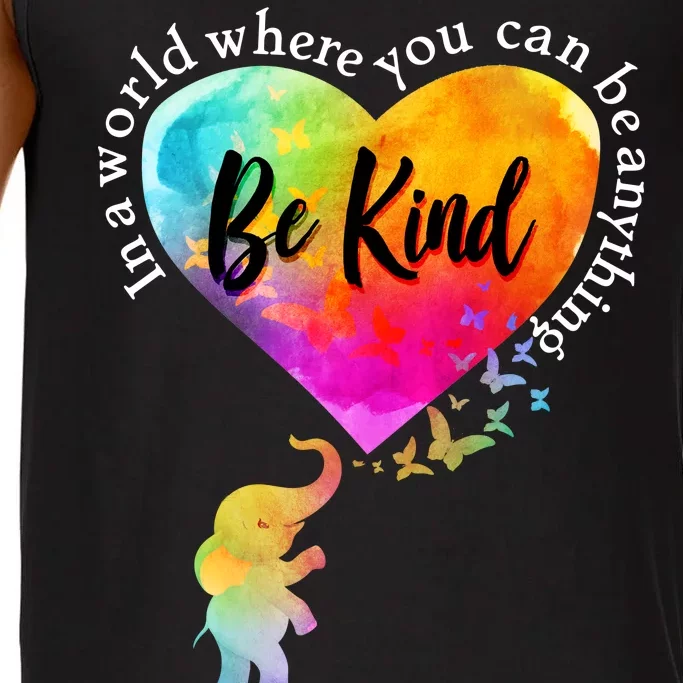 Be Kind Elephant Heart Comfort Colors® Tank Top