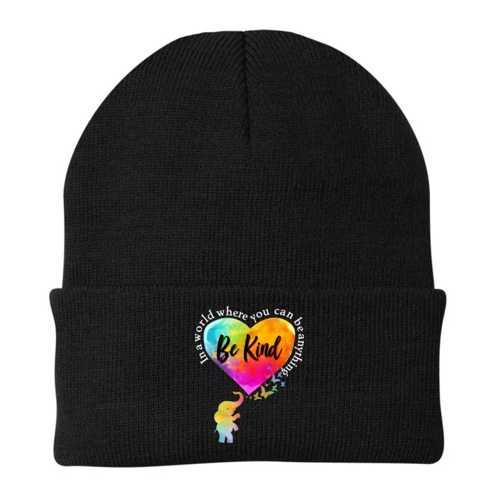 Be Kind Elephant Heart Knit Cap Winter Beanie