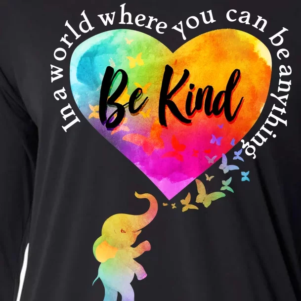 Be Kind Elephant Heart Cooling Performance Long Sleeve Crew