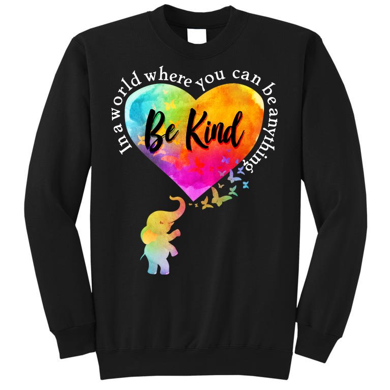Be Kind Elephant Heart Tall Sweatshirt