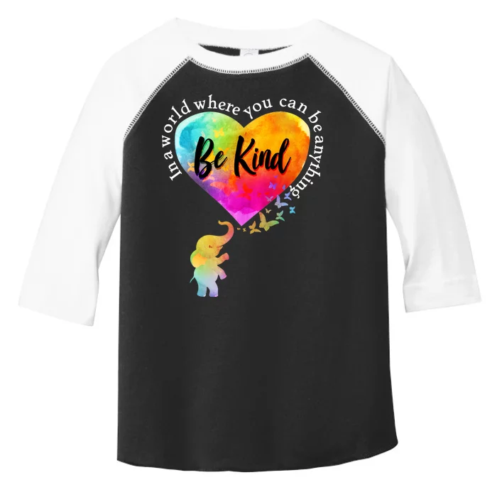 Be Kind Elephant Heart Toddler Fine Jersey T-Shirt