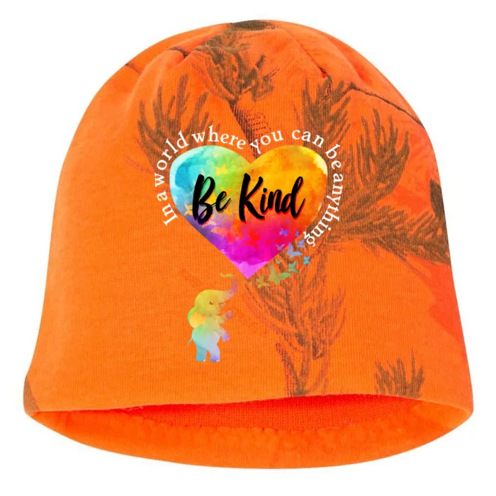 Be Kind Elephant Heart Kati - Camo Knit Beanie