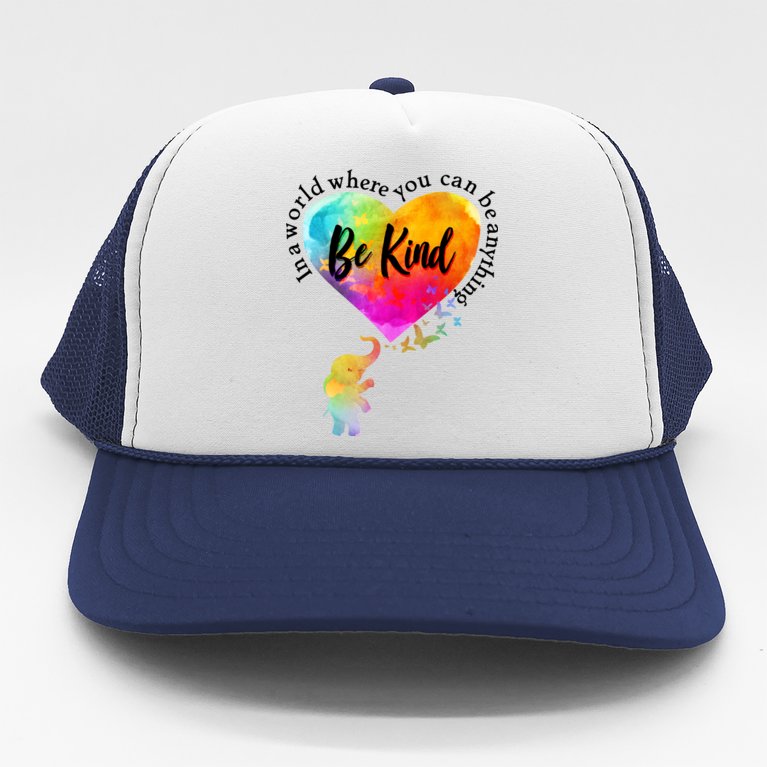 Be Kind Elephant Heart Trucker Hat