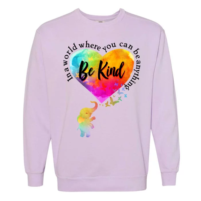 Be Kind Elephant Heart Garment-Dyed Sweatshirt