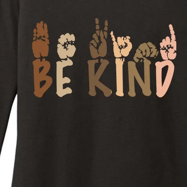 Be Kind Melanin Womens CVC Long Sleeve Shirt