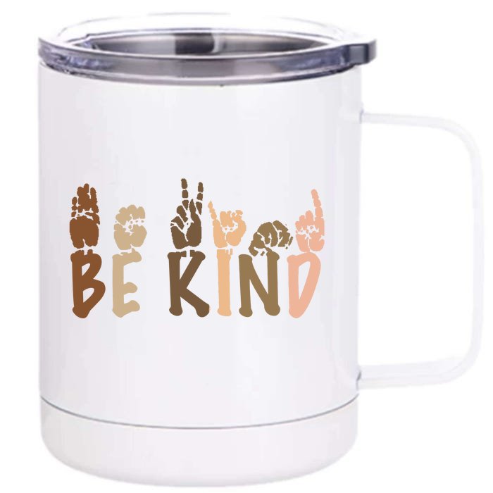 Be Kind Melanin Front & Back 12oz Stainless Steel Tumbler Cup