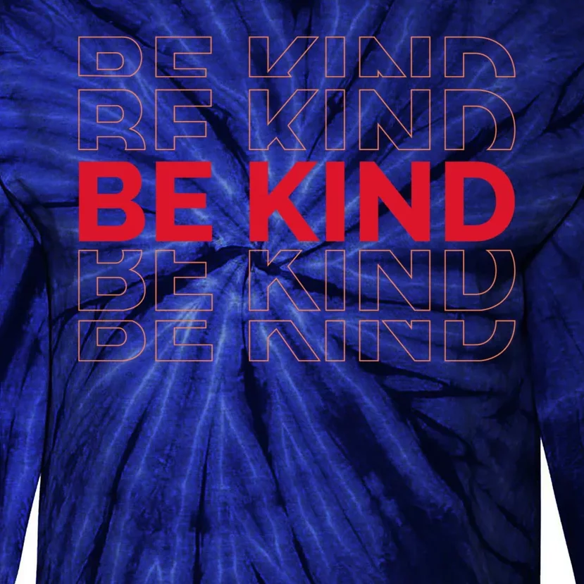 Be Kind Repeat Tie-Dye Long Sleeve Shirt