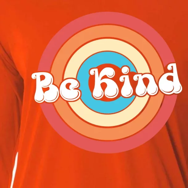 Be Kind Retro Emblem Cooling Performance Long Sleeve Crew