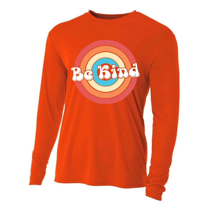 Be Kind Retro Emblem Cooling Performance Long Sleeve Crew