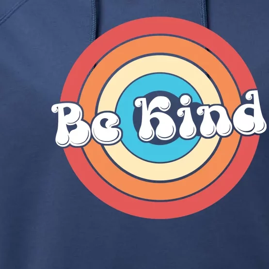 Be Kind Retro Emblem Performance Fleece Hoodie