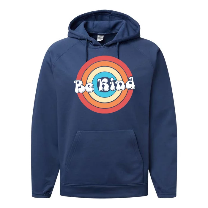 Be Kind Retro Emblem Performance Fleece Hoodie