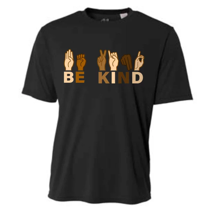 Be Kind Sign Language Cooling Performance Crew T-Shirt