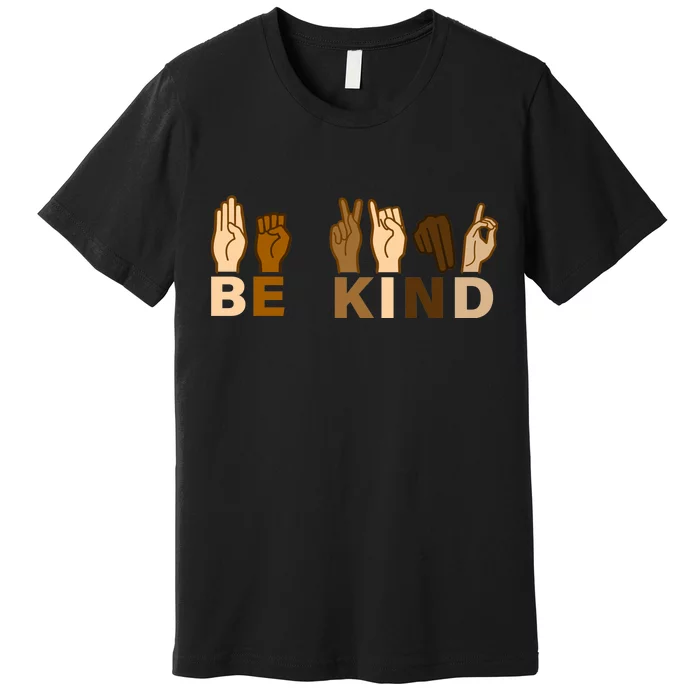 Be Kind Sign Language Premium T-Shirt