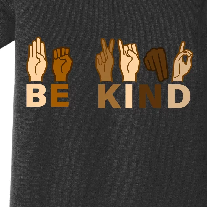 Be Kind Sign Language Baby Bodysuit