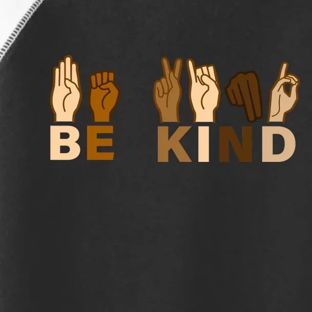 Be Kind Sign Language Toddler Fine Jersey T-Shirt