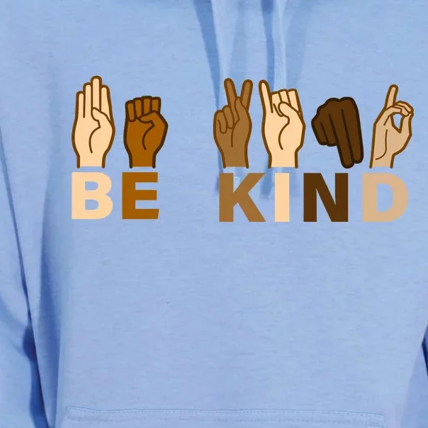 Be Kind Sign Language Unisex Surf Hoodie