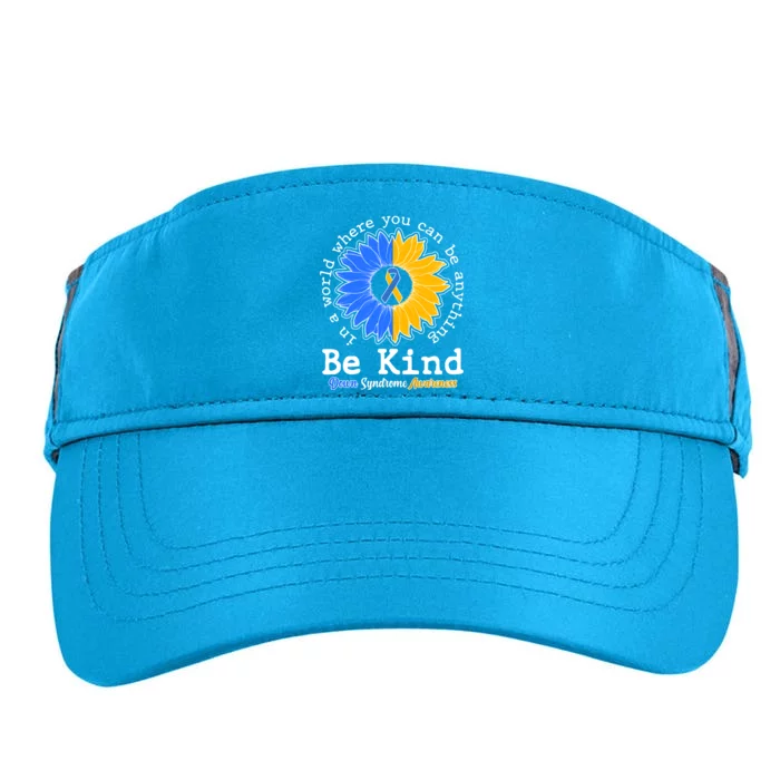 Be Kind Sunflower Ribbon Down Syndrome Awareness Adult Drive Performance Visor