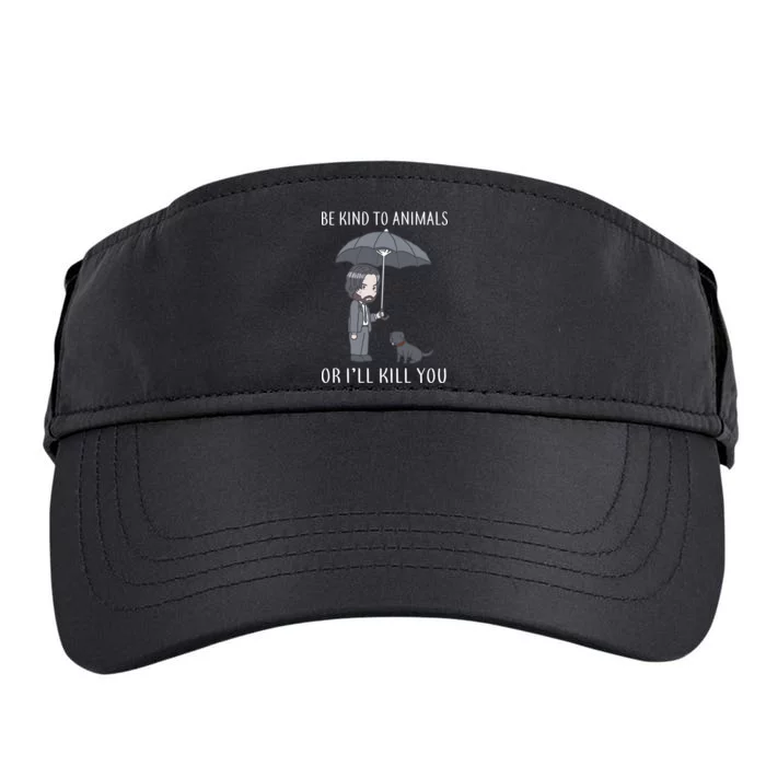 Be Kind To Animals Or I'll Kill You Adult Drive Performance Visor