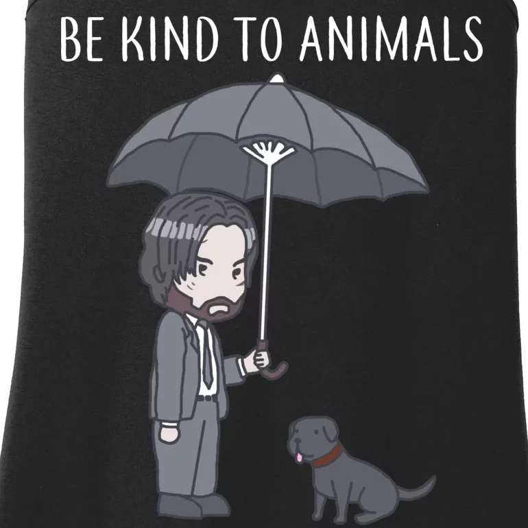 Be Kind To Animals Or I'll Kill You Ladies Essential Tank