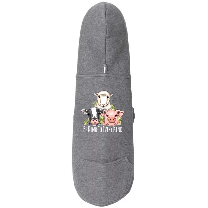 Be Kind To Every Kind Vegan Doggie 3-End Fleece Hoodie