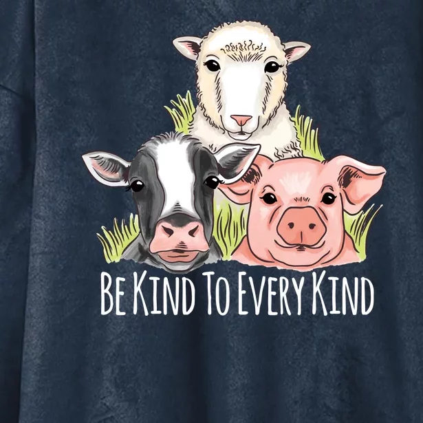 Be Kind To Every Kind Vegan Hooded Wearable Blanket