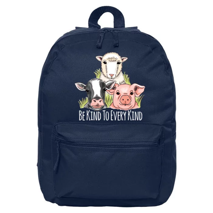 Be Kind To Every Kind Vegan 16 in Basic Backpack