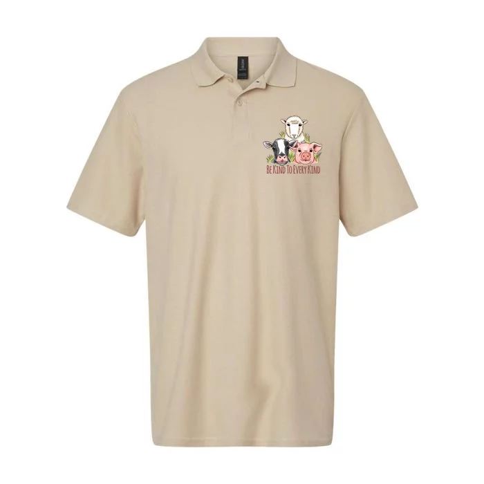 Be Kind To Every Kind Vegan Softstyle Adult Sport Polo