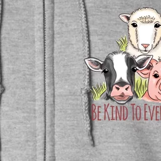 Be Kind To Every Kind Vegan Full Zip Hoodie