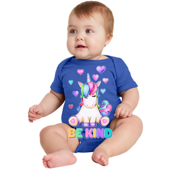 Be Kind Unicorn Baby Bodysuit