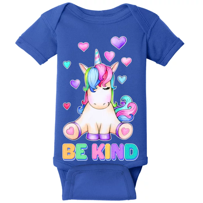 Be Kind Unicorn Baby Bodysuit