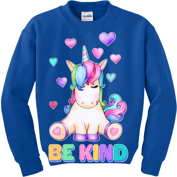 Be Kind Unicorn Kids Sweatshirt