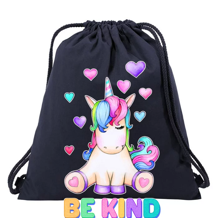 Be Kind Unicorn Drawstring Bag