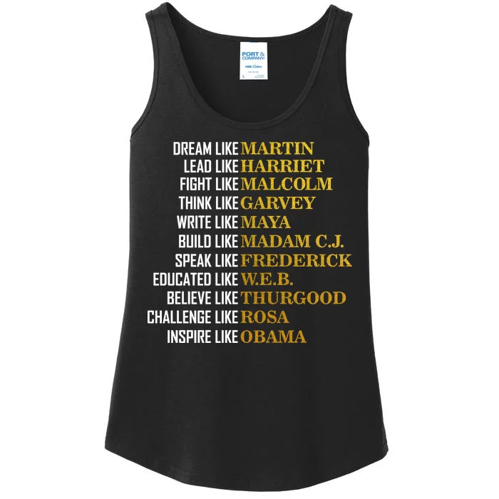 Be Like Inspiring Leaders Black History Ladies Essential Tank